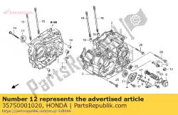 Ici, vous pouvez commander le contact ass., interrupteur neutre auprès de Honda , avec le numéro de pièce 35750001020: