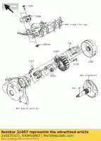 210070107, Kawasaki, rotor ksf450b8f kawasaki kfx 450 2008 2009 2010 2011 2012 2013 2014, New