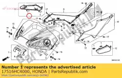 Here you can order the no description available at the moment from Honda, with part number 17516HC4000: