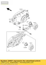 Here you can order the lens-comp,head lamp zx400-l1 from Kawasaki, with part number 230071272: