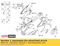 899134, Aprilia, duto direito completo, Novo