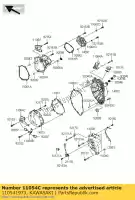 110541973, Kawasaki, support, capot gauche kawasaki zx6r ninja p zx 6r 600 , Nouveau