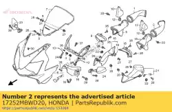 Aquí puede pedir conducto, l. Filtro de aire adentro de Honda , con el número de pieza 17252MBWD20:
