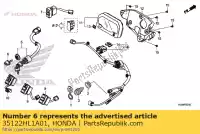 35122HL1A01, Honda, chiave, vuoto (tipo 2) (chiave n. cxx / dxx) honda  500 700 1000 2017 2018 2019 2020, Nuovo