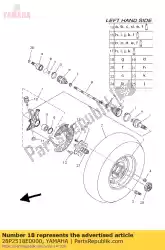 Aqui você pode pedir o eixo em Yamaha , com o número da peça 28P2518E0000: