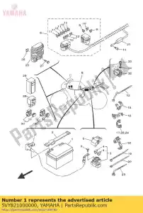 yamaha 5VY821000000 bateria (ytz10s) - Lado inferior