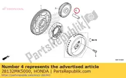 Here you can order the shaft c, idle gear from Honda, with part number 28132MK5000: