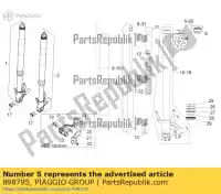 898795, Piaggio Group, enchufe de la manga derecha aprilia dorsoduro zd4sm000, zd4sma00, zd4smc00, zd4smc01 750 2008 2009 2010 2011 2015 2016, Nuevo