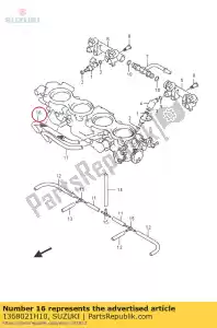 suzuki 1368021H10 tubo - Lado inferior