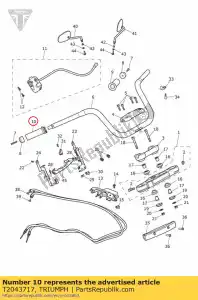 triumph T2043717 grip rh - Onderkant