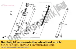 Ici, vous pouvez commander le aucune description disponible pour le moment auprès de Honda , avec le numéro de pièce 51421ML4003: