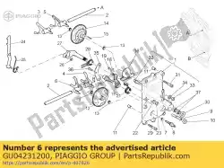 Aquí puede pedir horquilla 4a-6a de Piaggio Group , con el número de pieza GU04231200: