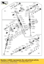 Qui puoi ordinare valvola di aspirazione vn1500-a2 da Kawasaki , con numero parte 120041072: