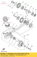 29U1161020, Yamaha, juego de anillos de pistón (0,50 mm o / s) yamaha ttr230 230 , Nuevo