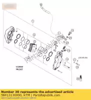 58413130000, KTM, Pastilhas de freio ktm lc4 smc 640 660 2003, Novo