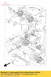 carburateur 3 van Yamaha, met onderdeel nummer 5JJ149030000, bestel je hier online: