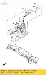 Ici, vous pouvez commander le support, tuyau d'huile auprès de Yamaha , avec le numéro de pièce 248131740000: