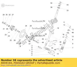 Tutaj możesz zamówić os? Ona przedniego zawieszenia od Piaggio Group , z numerem części 6004164: