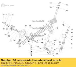 Piaggio Group 6004164 os?ona przedniego zawieszenia - Dół