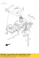 6811002H00DBY, Suzuki, ensemble de ruban, carburant t suzuki gsx r750 750 , Nouveau