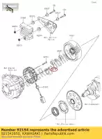 921542650, Kawasaki, 01 tornillo, con brida, 12x40 kawasaki  900 1000 2017 2018 2019 2020 2021, Nuevo