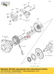 Tutaj możesz zamówić 01 ? Ruba z ko? Nierzem 12x40 od Kawasaki , z numerem części 921542650: