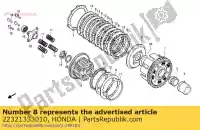 22321333010, Honda, disco b, frizione honda cb cmx 450 1986 1987 1988, Nuovo