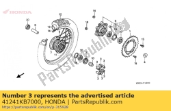 Honda 41241KB7000, Gummi, rr. raddämpfer, OEM: Honda 41241KB7000