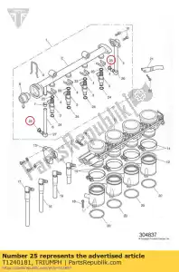 triumph T1240181 o ring - Onderkant