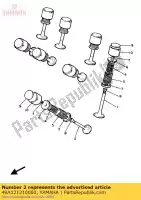 49A121210000, Yamaha, valve, exhaust yamaha fz xj 600, New