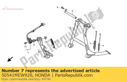 Qui puoi ordinare molla, cavalletto laterale da Honda , con numero parte 50541MEW920: