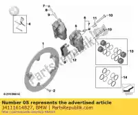 34111614827, BMW, brake caliper, left - gold bmw  1250 2018 2019 2020 2021, New