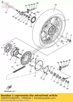 2WDF533803P1, Yamaha, odlewane ko?o tylne yamaha  300 320 2020 2021, Nowy