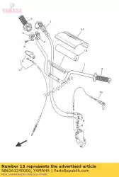 Here you can order the protector, handlebar from Yamaha, with part number 5B6261240000: