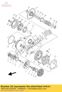 yamaha 3B4166200000 clutch carrier assy - Bottom side