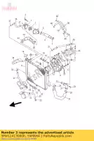 5PW124130000, Yamaha, cubierta, termostato yamaha yzf r 1000 1, Nuevo