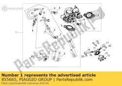 Aprilia 855665, Cuerpo del acelerador cpl., OEM: Aprilia 855665