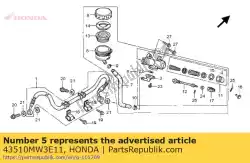 Aquí puede pedir cilindro subconjunto., rr. Maestro (nissin) de Honda , con el número de pieza 43510MW3E11: