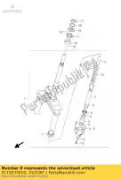 5115235E00, Suzuki, gids, pijp suzuki ay aya lc katana 50, Nieuw