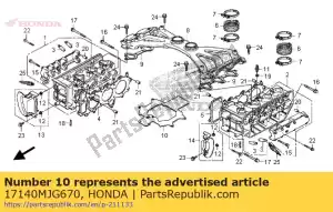 Honda 17140MJG670 sheet, intake manifo - Bottom side