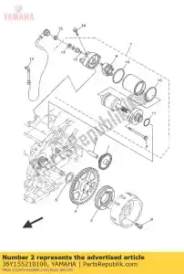 yamaha 36Y155210100 eixo 1 - Lado inferior