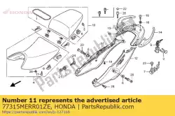 Aqui você pode pedir o conjunto de capuz, r. Rr. (wl) * ty em Honda , com o número da peça 77315MERR01ZE: