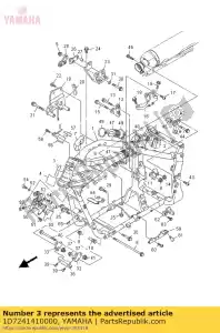 yamaha 1D7241410000 protector, tanque de combustible - Lado inferior