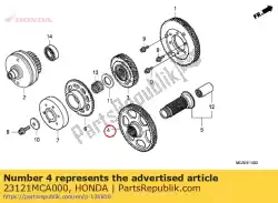 Here you can order the gear, primary driven (78t from Honda, with part number 23121MCA000: