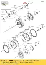 Qui puoi ordinare 01 supporto, base di rilascio da Kawasaki , con numero parte 132800916: