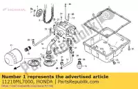 11210ML7000, Honda, coppa dell'olio honda vfr  f vfr750f 750 , Nuovo