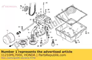 Honda 11210ML7000 olie pan - Onderkant