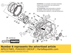 Aprilia AP0227685, Sluitring 10.1x22x1, OEM: Aprilia AP0227685