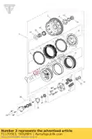 T1170503, Triumph, embrayage central triumph tiger explorer tiger explorer xc trophy 1215 trophy 1215 se 1215 2012 2013 2014 2015 2016, Nouveau