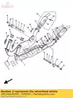 1RK146200000, Yamaha, exhaust pipe asy r yamaha tz tzs 250, New